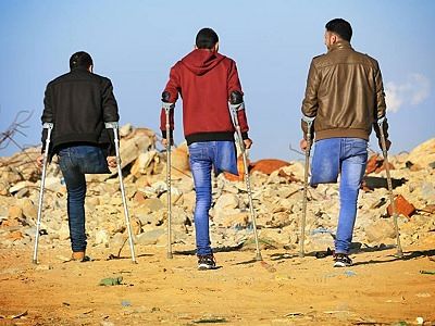 Des blessures terribles signalées sur les manifestants à Gaza
